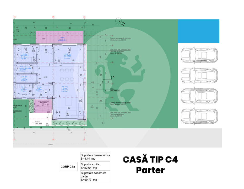 Casă tip duplex Popești Leordeni, Str. Astrelor, curte mare 143 mp – 265.000 €