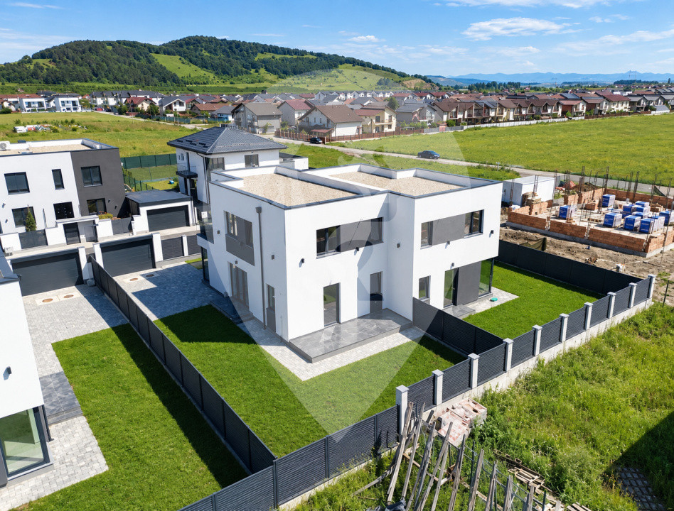 Casă tip duplex 4 camere 120 mp | teren 310 mp | Sânpetru, Brașov | Proiect nou