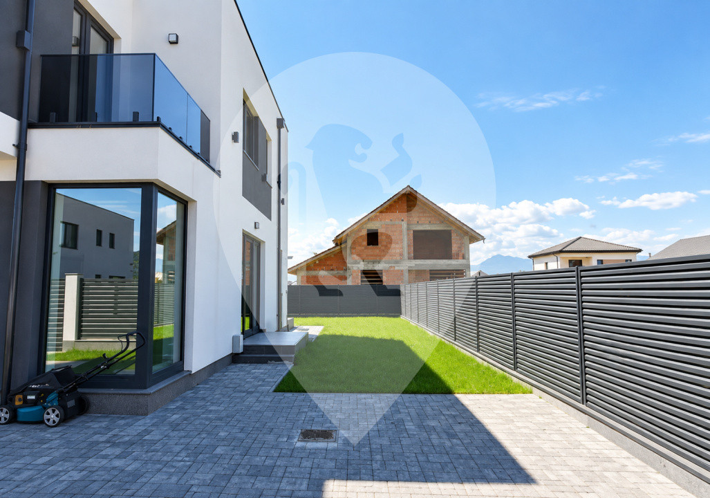Casă tip duplex 4 camere 120 mp | teren 310 mp | Sânpetru, Brașov | Proiect nou