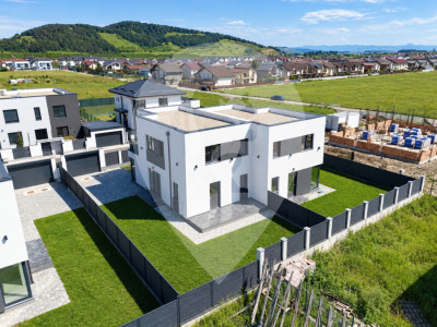 Casă tip duplex 4 camere 120 mp | teren 310 mp | Sânpetru, Brașov | Proiect nou