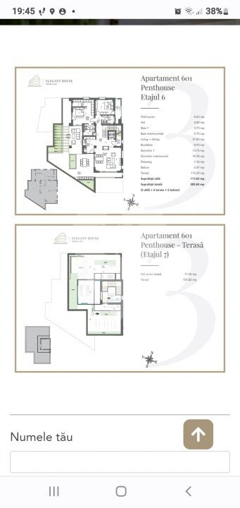 Penthouse de vanzare pe strada Toamnei