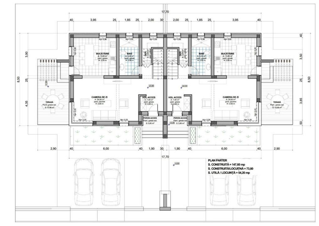 Casă de tip duplex Ghimbav