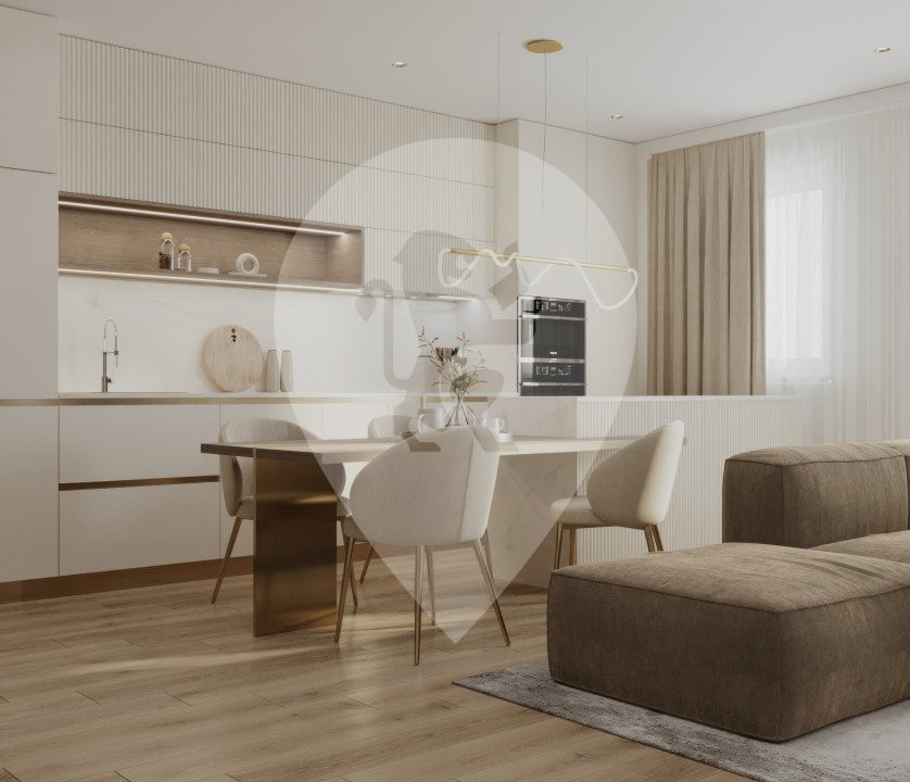 Apartament  Amenajat LUX 7/7, Soho + 2 locuri de parcare subterane