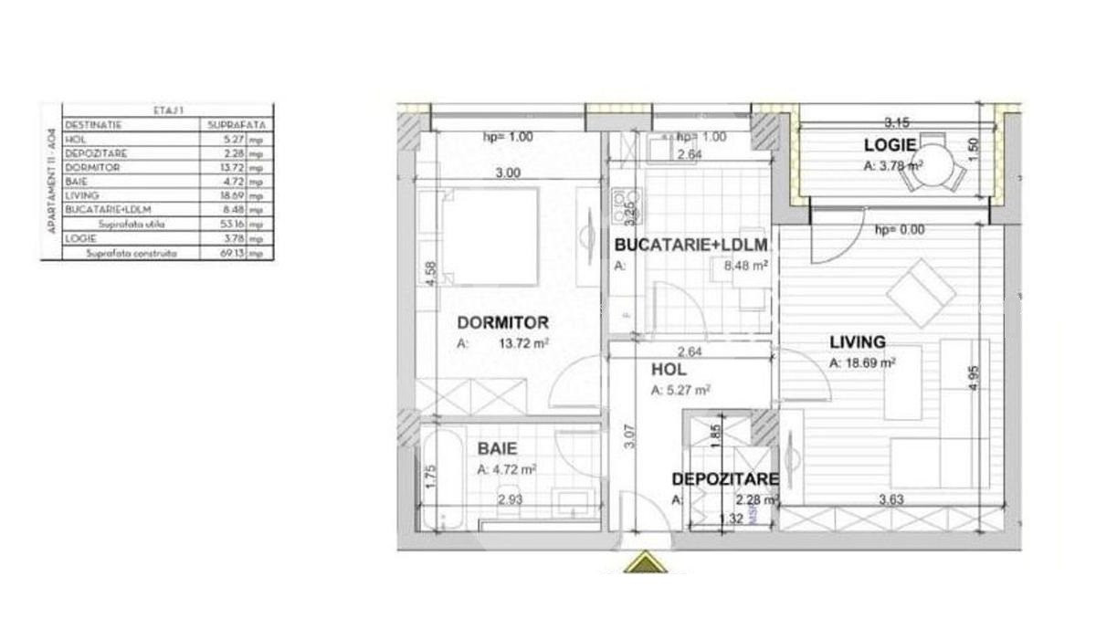 Apartament 2 camere | Sunnyville str. Carpaților