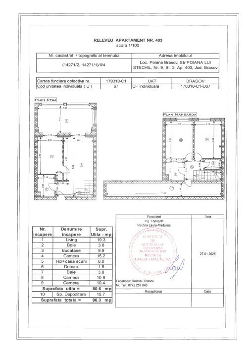 Apartament 4 camere în Poiana Brașov