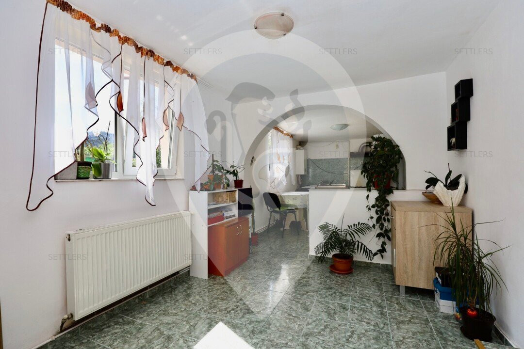 Casa singur in curte Schei