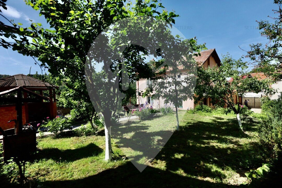 Casa singur in curte Schei