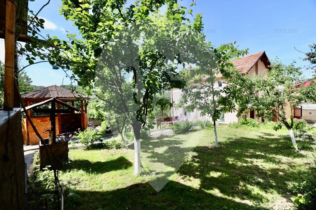 Casa singur in curte Schei