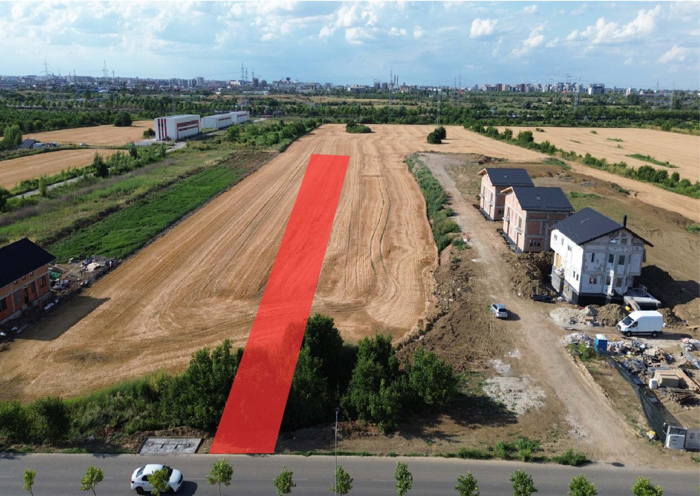 Teren de vânzare intravilan–Popesti-Leordeni–zona Hils Splai/ Splaiul Unirii