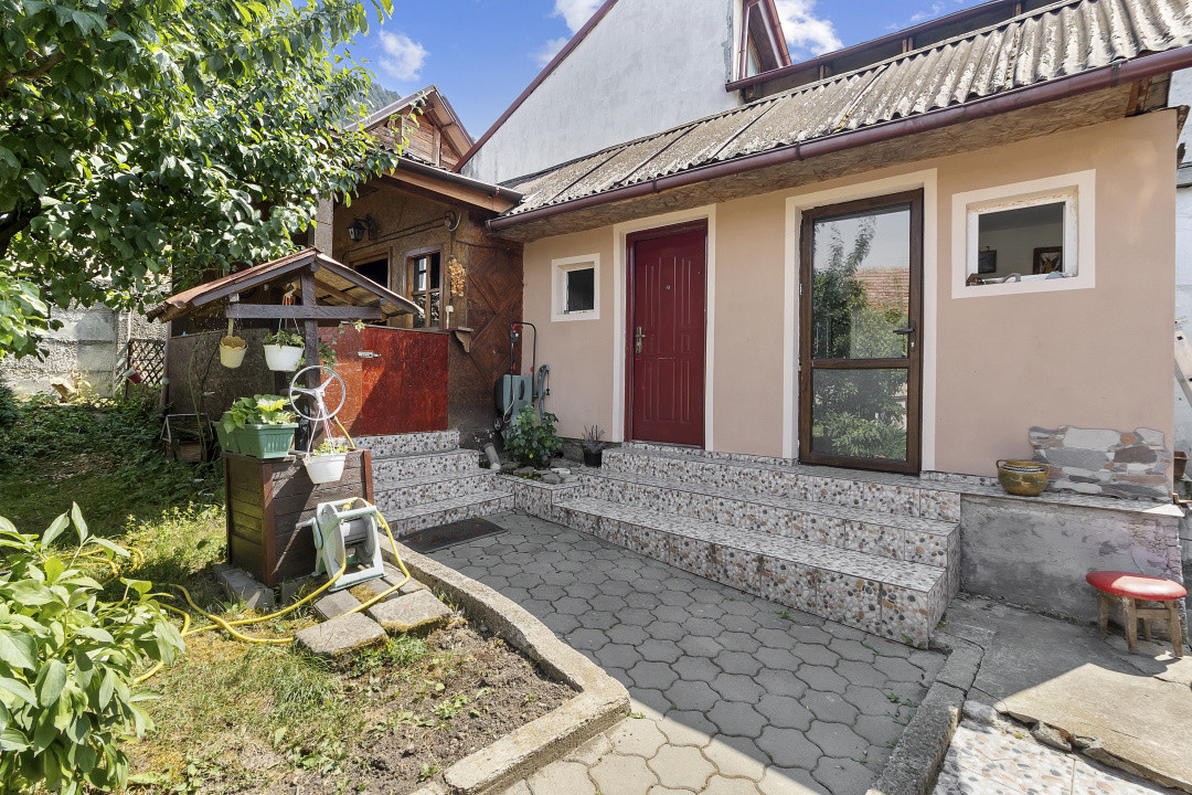 Casa singur in curte Schei