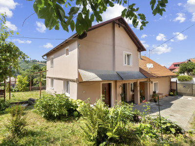 Casa singur in curte Schei