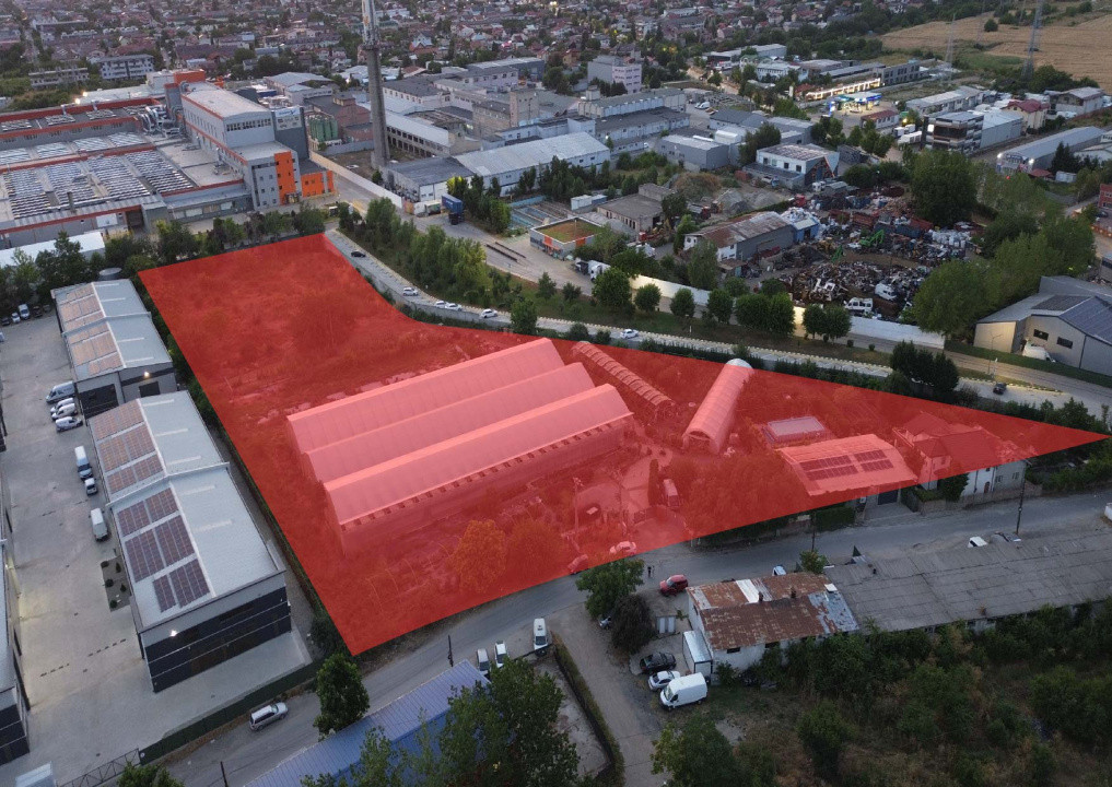 Teren generos- 9000mp- zona preponderent industrial/logistic- Popesti Leordeni