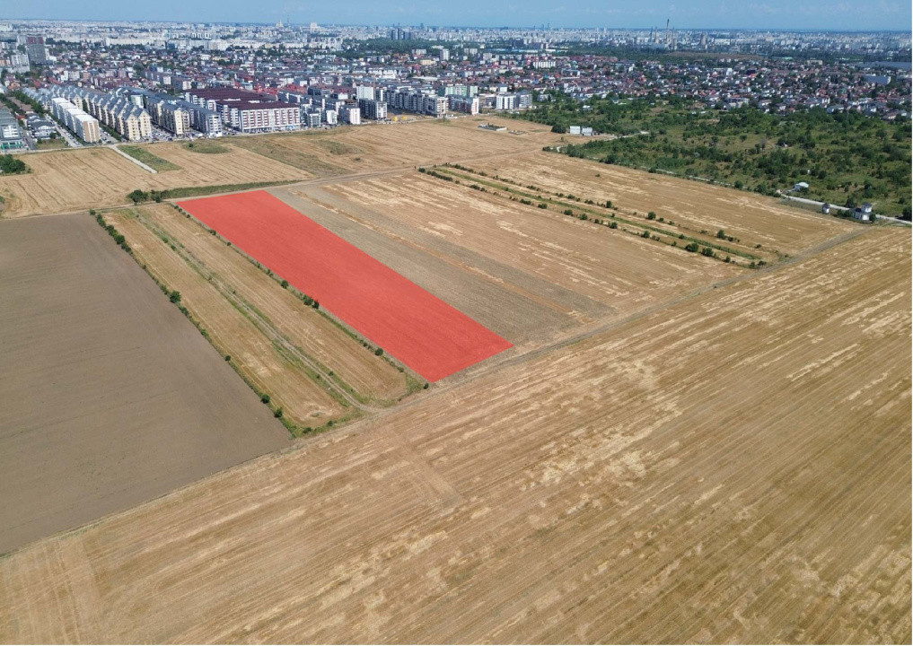 Teren intravilan cu dublă deschidere – 6.240 mp în plină dezvoltare urbană