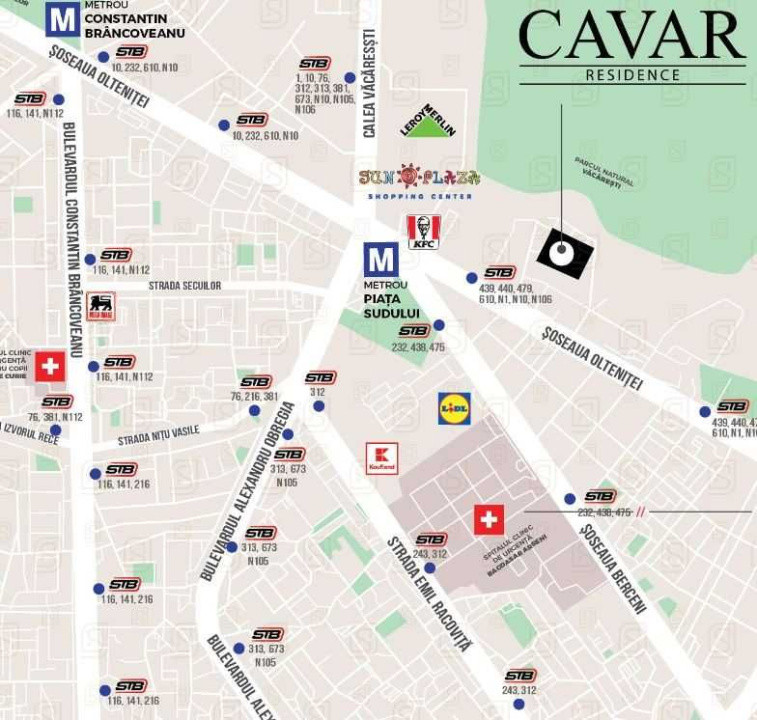 2 Camere | Vacaresti  | Cavar Residence | AC | Parcare 