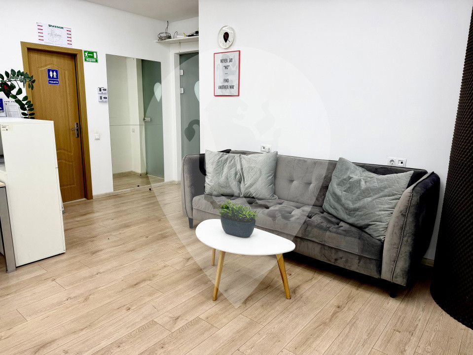 Birou de inchiriat mobilat utilst complet - 10 birouri individuale