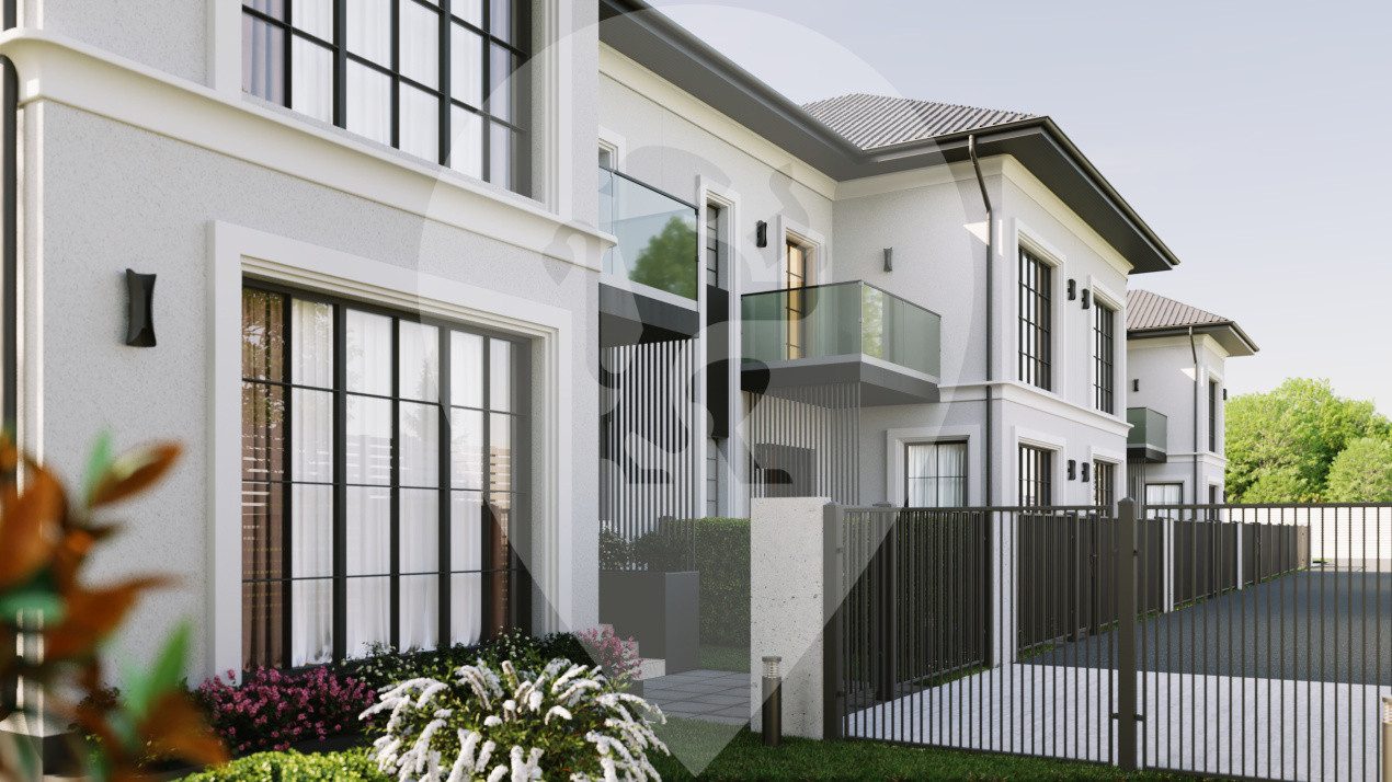 Casă tip duplex C3 – P+E, Popești Leordeni, terasă și curte – 235.000 €