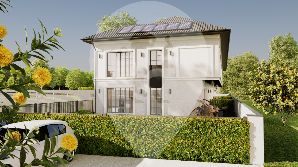 Casă tip duplex C3 – P+E, Popești Leordeni, terasă și curte – 235.000 €